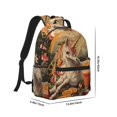 thumbnail image 2 of Salouo Countryside Fruit White Horse Print Laptop Backpack 16.5'' Daypack Carry On Backpack for Men Women Outdoor Bag Laptop Sleeve and Dual for Weekender/Business/Hiking-One Size, 2 of 6