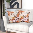 thumbnail image 6 of Autumn Orange Fall Leaves Pillow Covers 20X20 Inch Floral Leaf Thanksgiving Decorative Couch Pillow Cases Pink Flowers Throw Pillows Set of 2 Farmhouse Home Decor for Room Porch Patio Couch Outdoor, 6 of 6