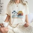 thumbnail image 4 of Gulf of Mexico T-Shirt – Retro Beach Wave and Sunset Graphic Tee, Palm Tree Ocean Shirt, Unisex Vacation Top, 4 of 7