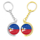 thumbnail image 1 of Nombre de la bandera de Filipinas Anillo de oro de metal llavero llavero, 1 of 4