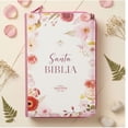 thumbnail image 2 of Biblia para Mujer con Cierre Letra Gigante Manual 14 puntos RV1960 imit piel flores violeta con Indice y canto floral, 2 of 7