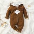 thumbnail image 2 of WUXIAN Toddler Boys Girls Autumn Winter Long Sleeve Cloud Bear Ears Jumpsuit Romper Baby Clothes Children Leisure Dailywear, 2 of 7