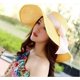 thumbnail image 5 of Sombrero plegable flexible para mujer, sombrero de paja de ala ancha con protección solar, gorra de playa de verano con protección UV (L), 5 of 5