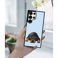 thumbnail image 5 of WIRESTER Shockproof Soft Rubber Cover Case for Samsung Galaxy S25 Ultra 6.8" 2025, Rottweiler Dog Lying Down Looking Up On Light Blue Background, 5 of 5