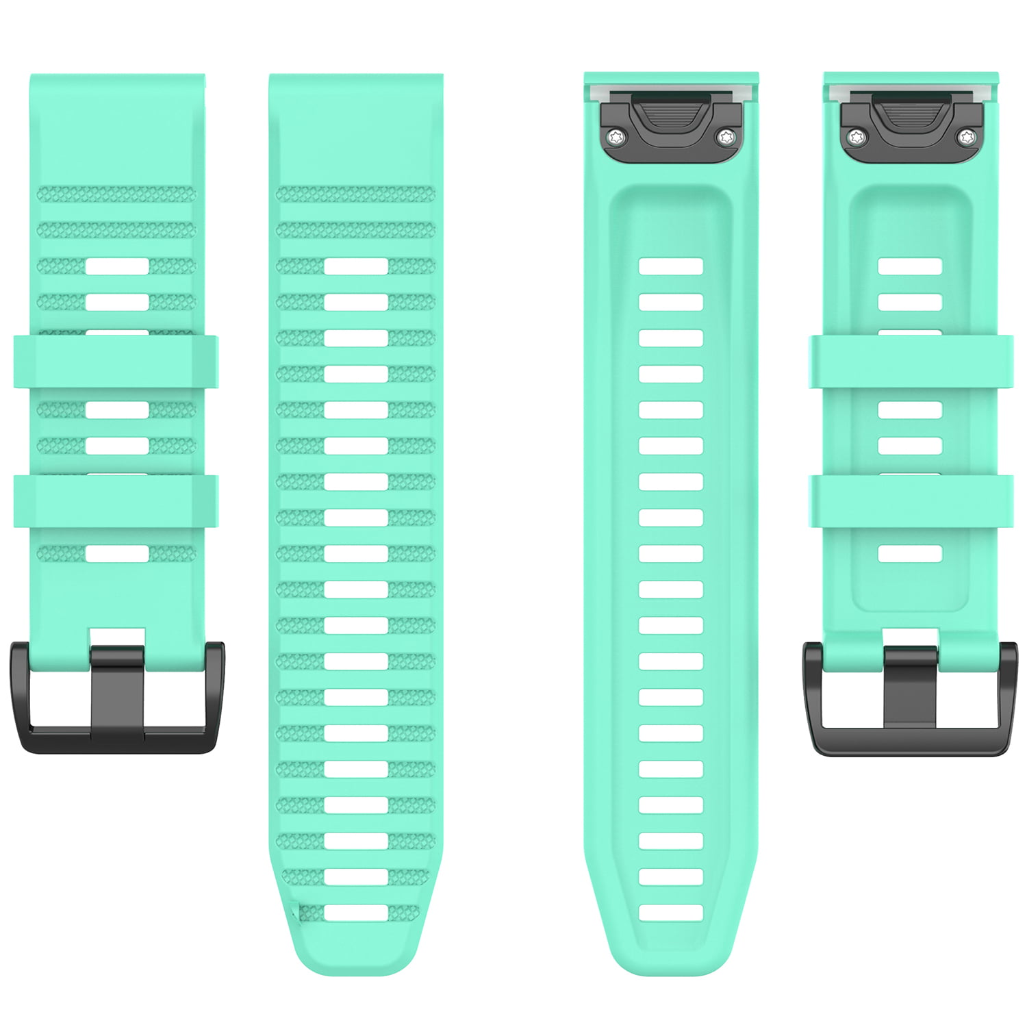 Bracelet en silicone souple vert pour votre Garmin Fenix 6X/6X Pro/Fenix  5X/Fenix 5X Plus 26mm