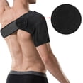 thumbnail image 6 of BIMZUC Adjustable Breathable Gym Sports Care Single Shoulder Support Neoprene Brace Guard Strap For Athletic Activities Sprains Arthritis Pain Relief, Black, One Size, 10 inches / 25.4 cm, 6 of 8