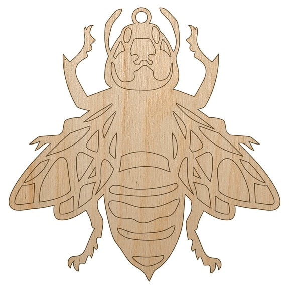 Asian Giant Murder Hornet Wasp Wood Holiday Christmas Tree Ornament Unfinished DIY Pre-Drilled Craft