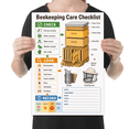 Beekeeping Care Checklist Poster, Beekeepers and Garden Clubs, 13x19 ...
