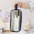 thumbnail image 4 of Pencil Case Pen Bag Clear Case Marker Pouch Multifonction Organizer Box Transparent case Makeup Bag - Style 4, 4 of 6