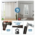 thumbnail image 5 of Urbanest 1" Diameter Tribale Curtain Rod, 84"-120", Mahogany, 5 of 6