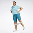 thumbnail image 2 of Reebok Women's Identity Fitted Logo Shorts (Plus Size), 2 of 8