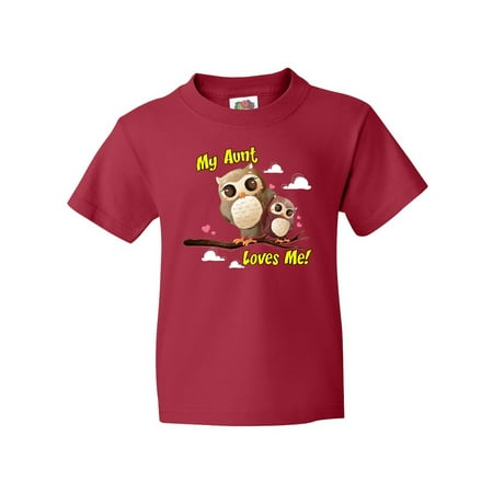Inktastic My Aunt Loves Me Owl Youth T-Shirt