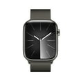 thumbnail image 2 of Apple Watch Series 9 With Blood Oxygen. GPS + Cellular 45mm Graphite Stainless Steel Case with Graphite Milanese Loop., 2 of 10