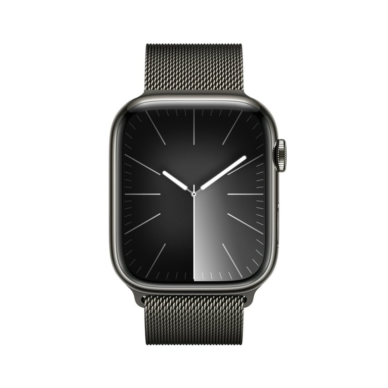 Buy Apple Watch Series 9 GPS + Cellular, 45mm Graphite Stainless Steel Case  with Graphite Milanese Loop - Apple