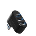 thumbnail image 1 of 180° Rotatable 3-Port USB Hub, High Speed Data Transfer USB Splitter Expander Adapter for Laptop PC ,Powerful Charging, 1 of 5