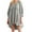 Gray, variant on Lilgiuy Trendy Women's Casual Over Sized Sweatshirt Long Sleeve Dress Round-Neck Ladies Patchwork Mini Dresses for Work Office Business