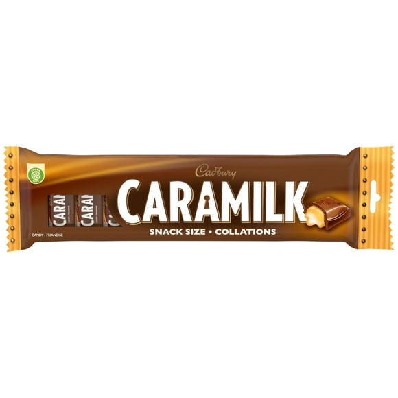 CARAMILK, SNACK SIZE, Chocolatey Candy Bars, Pack of 8, 84 g