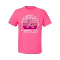 thumbnail image 2 of Wild Bobby Cancer Messed With the Wrong Girl Breast Cancer Awareness Men Tee, Neon Pink, Large, 2 of 6