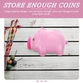 thumbnail image 3 of Weiweiguan 1pc Plastic Pig Shape Coin Storage Container Adorable Coin Box For Children, 3 of 7