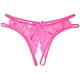 thumbnail image 1 of Braguitas de encaje con abertura en la entrepierna para mujer - Ropa interior sexy de cintura baja - Tejido de poliéster, talla única, perfectas para llevar a diario, de forma informal o para salir, 1 of 2