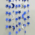 thumbnail image 3 of 2 uds estrellas de verano y luna reflectantes banderas de flores, decoración para fiesta de boda de cumpleaños, 3 of 5