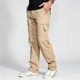 thumbnail image 2 of Men Regular Fit Utility Trousers Stretch Reinforced Multi Pocket All Terrain Cargo Pants S-XL, 2 of 10
