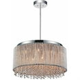 thumbnail image 2 of Cwi Lighting Claire 14 Light Drum Shade Chandelier With Chrome Finish, 2 of 2