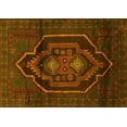 thumbnail image 1 of Ahgly Company Machine Washable Indoor Rectangle Persian Yellow Traditional Area Rugs, 8' x 12', 1 of 4