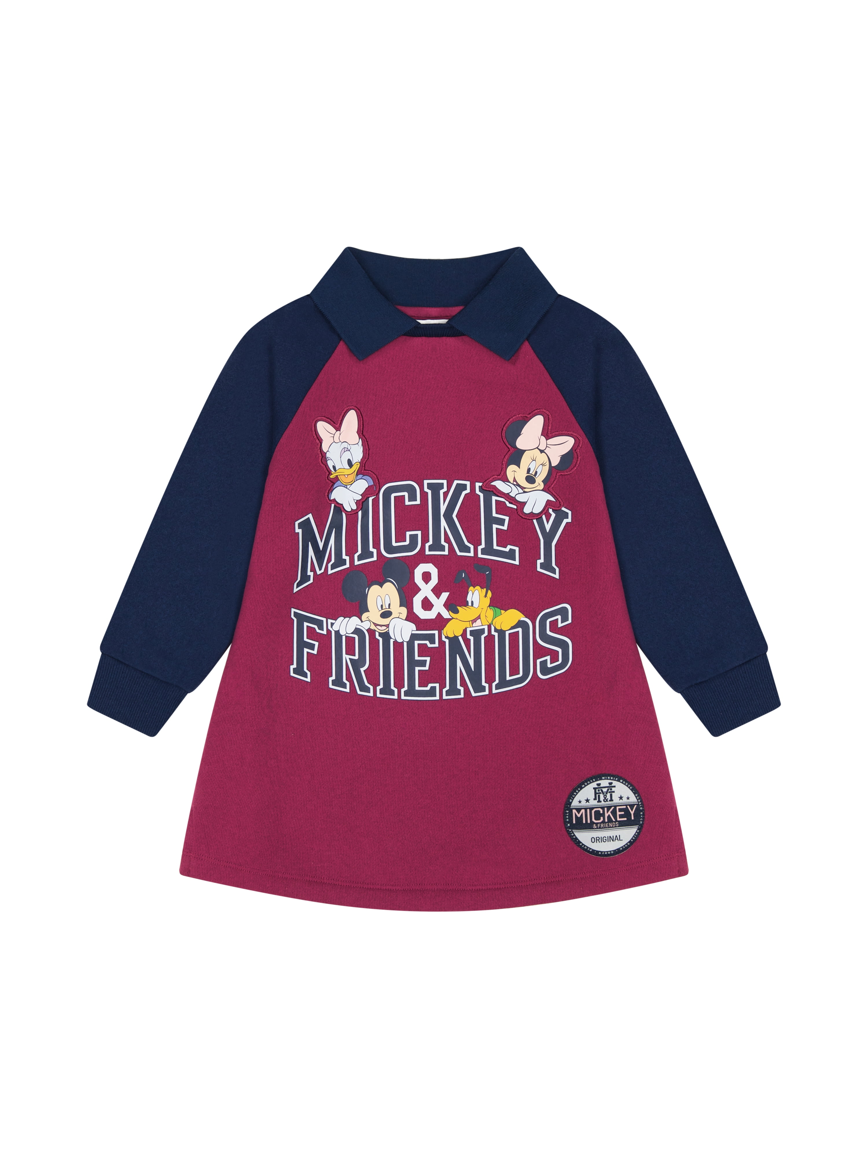 Minnie Mouse Toddler Girls Fleece Dress, Sizes 12 Months - 5T