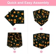 thumbnail image 6 of RATGDN Collapsible Fabric Cube Storage Bin with Double Handles for Living Room Bedroom Office Black - Orange Juice Fruit, 6 of 7