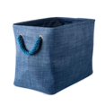 thumbnail image 1 of Design Imports CAMZ37083 Bac de Rangement Rectangulaire en Polyester 16 x 10 x 12 Po, Bleu - Moyen, 1 of 1