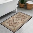thumbnail image 6 of Washable Vintage Kitchen Mat 31"x20" Non Slip Soft Plush Low Profile Kitchen Rug, Distressed Medallion Oriental Style Sink Mat for Laundry Room Bedroom Office, 6 of 6