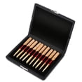 thumbnail image 1 of Greensen Wooden + PU Leather Cover Reed Case Holder Storage Box for 10/12/20pcs Oboe Reeds, Wooden Oboe Reeds Case, Oboe Reed Case, 1 of 8
