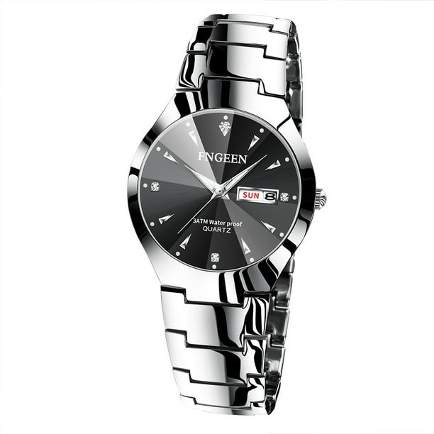 Estilo Simple Moda Acero Tungsteno Color Mujer Estudiante Reloj Hombre Mujer Reloj Pareja