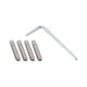 thumbnail image 4 of Stainless Steel,Glass Door Latches Lock/Bolt,138A ,Without Drilling,For Double Glass Door, Frameless Glass Door, 4 of 5