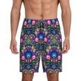 thumbnail image 3 of Lsque Roosters 1 Mens Sleep Pajama Shorts,Short Pajama Pants, Cotton Ultra-Soft Knit-Large, 3 of 9