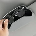 thumbnail image 1 of Car Glasses Case Leather Sunglasses Storage with Sunshade Function Universal for Car Interior, 1 of 6