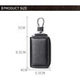 thumbnail image 2 of Leather Car Key Case Car Key Case Bag Unisex Key Holder Wallet Case with Hook Key Holder Zipper Bag, 2 of 5