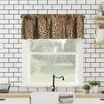 thumbnail image 2 of Sexy Leopard Print Valance Curtain Brown Animal Texture Wild Animals Print Rod Pocket Valance Window Treatments 1 Panel Short Curtains for Kitchen Farmhouse Living Room 54 x 18 in, 2 of 6