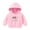 Pink, variant on Zwiiyzr 2025 Girls' Sweatshirts Half Zipper Long Sleeve Pullover Tops Crop Tops Kids Fleece Sweatshirts For 5-14 Years Brown