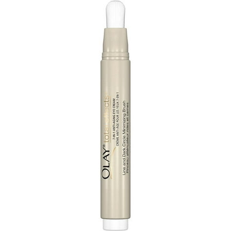 Olay Total Effects 7-In-1 Anti-Aging Eye Cream Line And Dark Circle Minimizing Brush Eye Facial Moisturizer, 6 mL