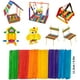 thumbnail image 4 of Kit de manualidades con limpiapipas (más de 1200 piezas) para niños, material educativo, pasatiempos creativos, con pompones, ojos saltones y plumas., 4 of 5