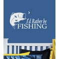 thumbnail image 1 of Decal ~ I'd rather be Fishing  #2 ~ WALL DECAL 18" x 34" lrg, 1 of 2