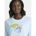 thumbnail image 4 of Disney Stitch Women's Graphic Tee with Short Sleeves, Sizes XXS-XXL, 4 of 5