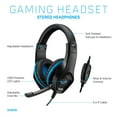 thumbnail image 5 of iLive Gaming Headphones, IAHG19B, Black/Blue, 5 of 6