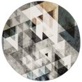 thumbnail image 2 of SAFAVIEH Porcello Iola Abstract Prism Area Rug, Grey/Blue, 6'7" x 6'7" Round, 2 of 4