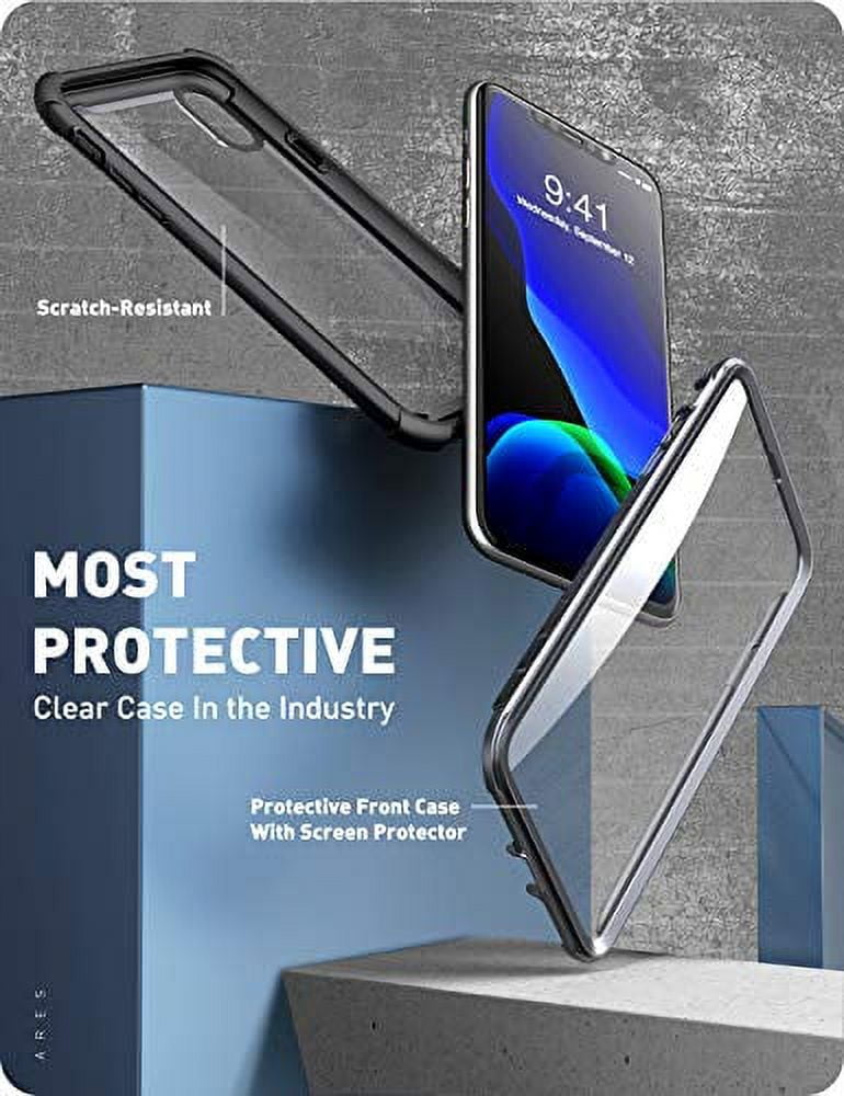 iPhone XS Max Case, i-Blason [Ares] Full-body Rugged Clear Bumper Case with Built-in Screen Protector for iPhone XS Max Case (2018 Release)