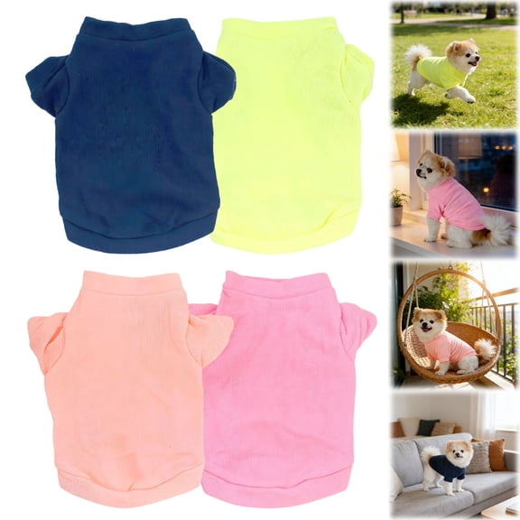 Goowood Dog Shirts for Small Dogs Stretchable Easy On Cozy Chihuahua Clothes Puppy Outfit for Chill Days Indoor Outdoor Soft Playful Comfortable