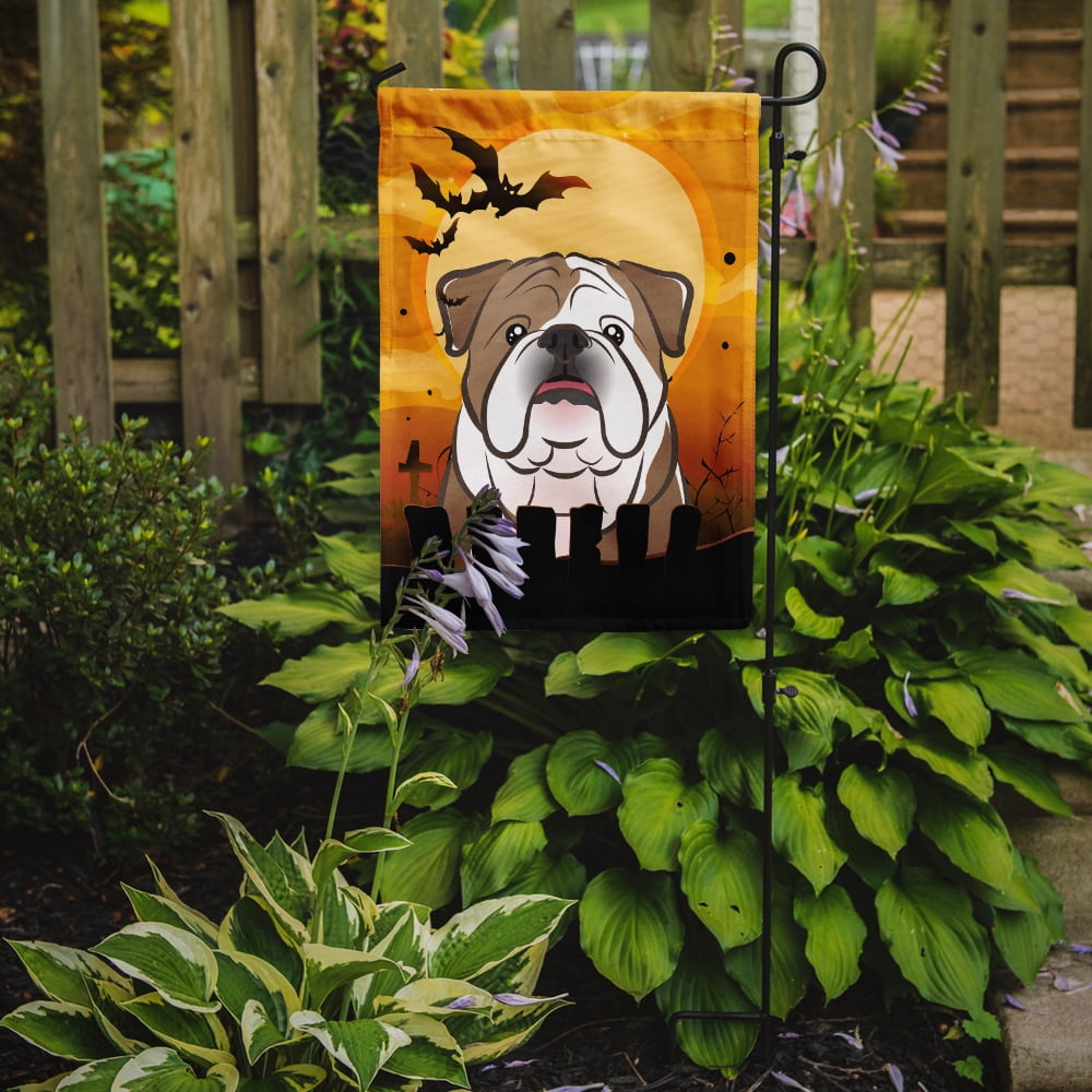 Halloween English Bulldog Garden Flag