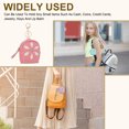 thumbnail image 6 of Uxcell Mini Backpack Keychain for Women, Cute Flower Rhinestone Pendant Bag PU Leather Light Blue, 6 of 7